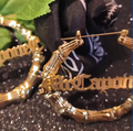 Mr. Capone-E Gold Bamboo Chola Hoops