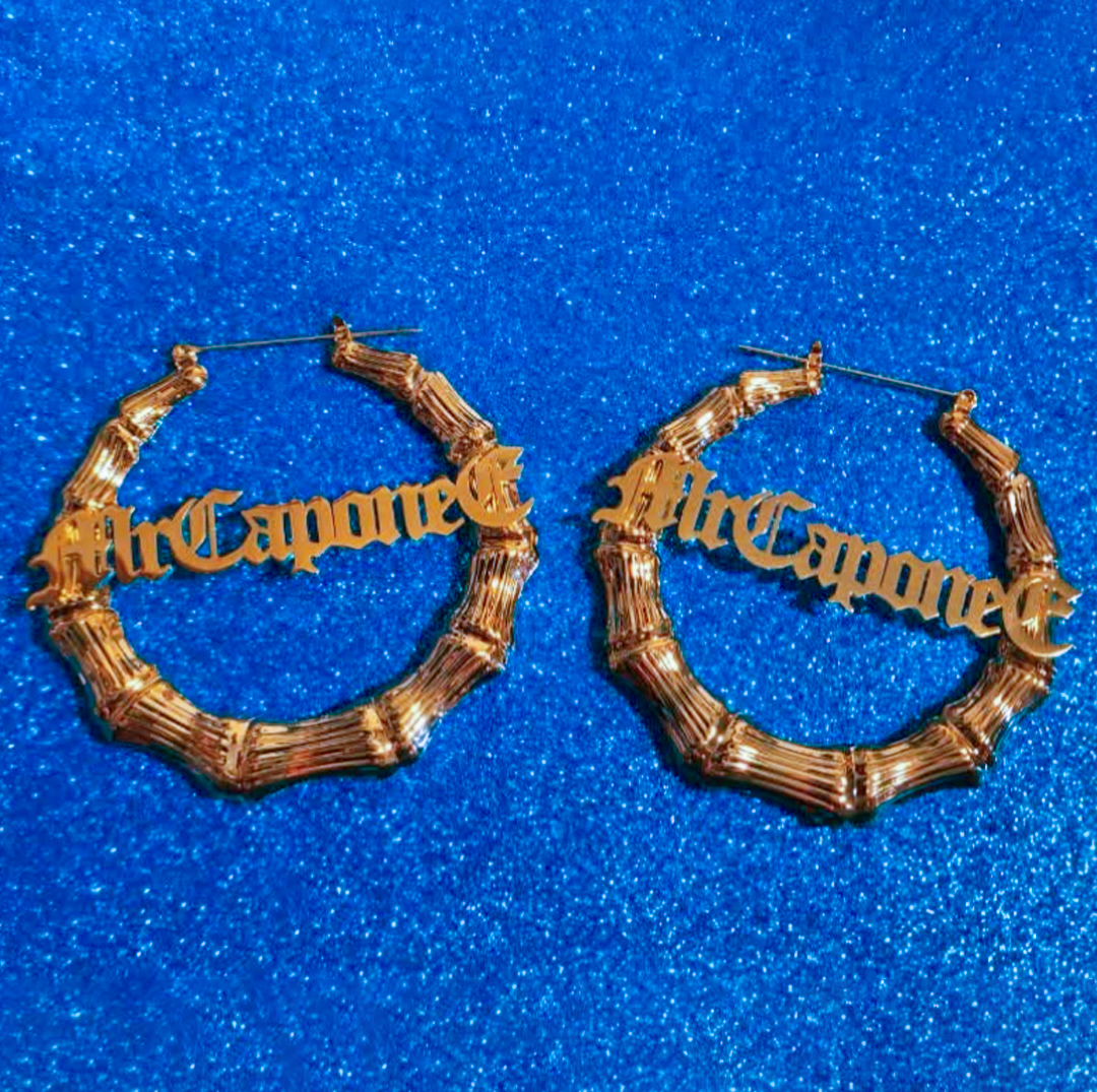 Mr. Capone-E Gold Bamboo Chola Hoops