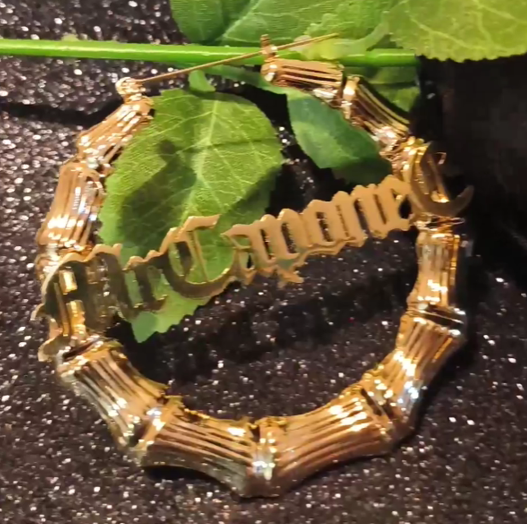 Mr. Capone-E Gold Bamboo Chola Hoops