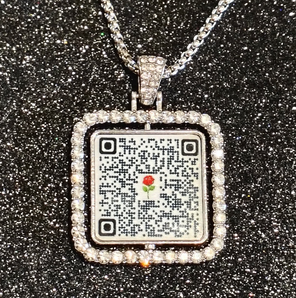 Dedicated 2 the Oldies Necklace charm - Silver