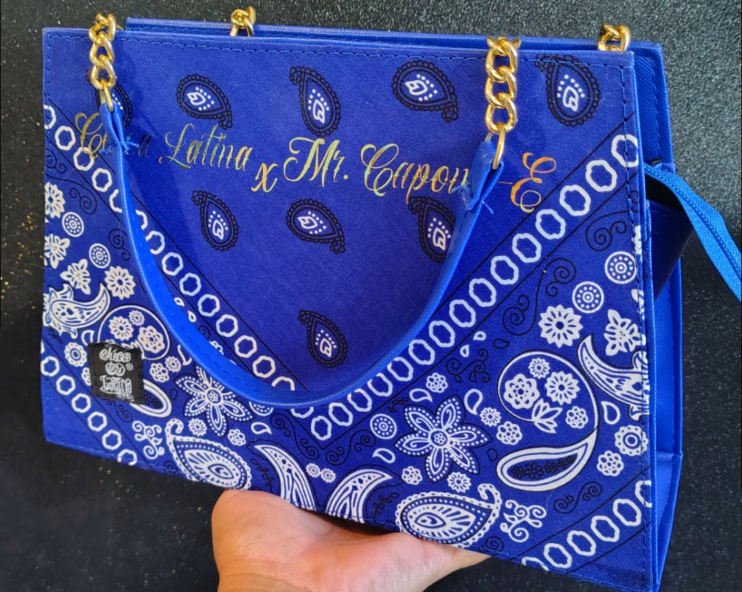Royal Blue Bandana Purse (Square)