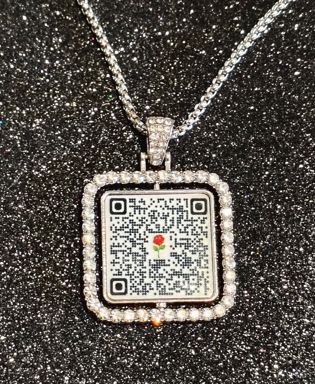 Dedicated 2 the Oldies Necklace charm - Silver