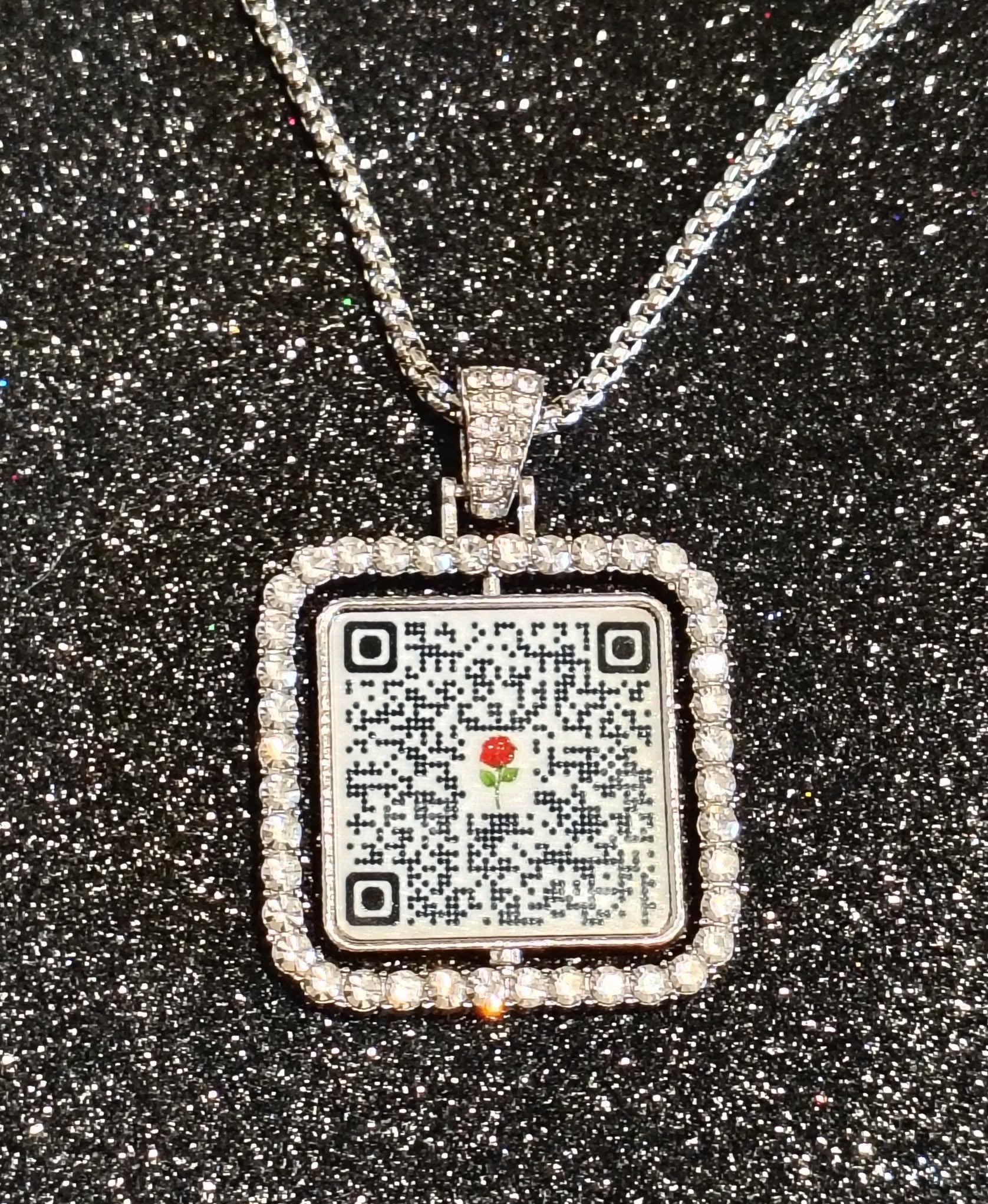 Dedicated 2 the Oldies Necklace charm - Silver